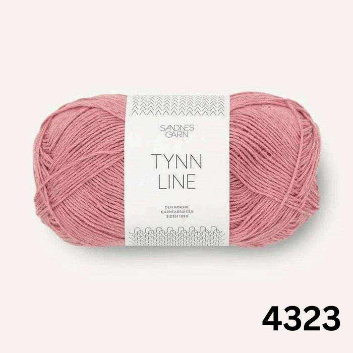 Cumulus Tee Knit Kit – Tynn Line-Needlecraft Kits-Wild & Woolly Yarns-XXS / XS / S-Pink (4323)-Wild & Woolly Yarns