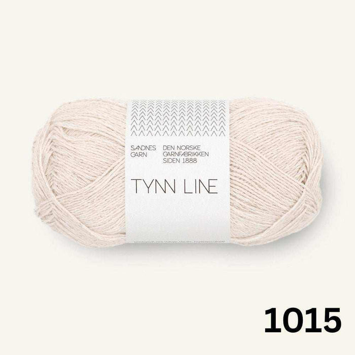 Cumulus Tee Knit Kit – Tynn Line-Needlecraft Kits-Wild & Woolly Yarns-XXS / XS / S-Putty (1015)-Wild & Woolly Yarns