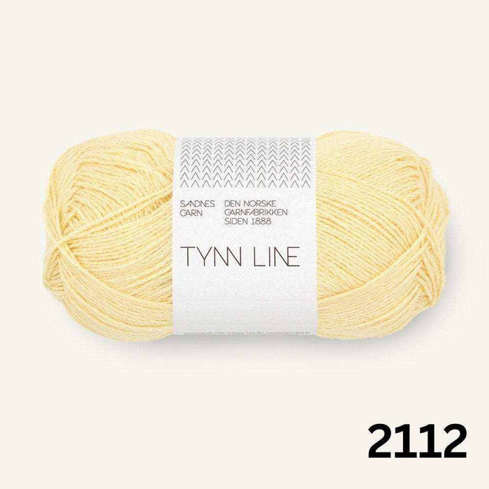 Cumulus Tee Knit Kit – Tynn Line-Needlecraft Kits-Wild & Woolly Yarns-XXS / XS / S-Soft Sunlight (2112)-Wild & Woolly Yarns