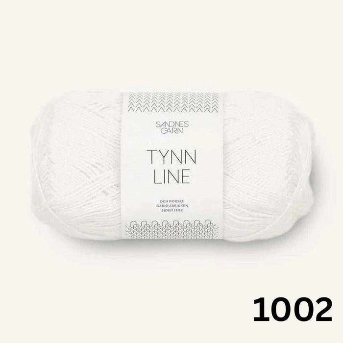Cumulus Tee Knit Kit – Tynn Line-Needlecraft Kits-Wild & Woolly Yarns-XXS / XS / S-White (1002)-Wild & Woolly Yarns