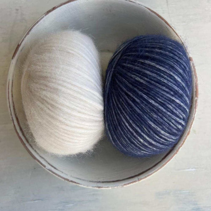 Fair Isle Beanie & Scarf Set Knit Kit-Needlecraft Kits-Wild & Woolly Yarns-Blue Jewel (614)-Wild & Woolly Yarns