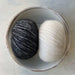 Fair Isle Beanie & Scarf Set Knit Kit-Needlecraft Kits-Wild & Woolly Yarns-Charcoal (606)-Wild & Woolly Yarns