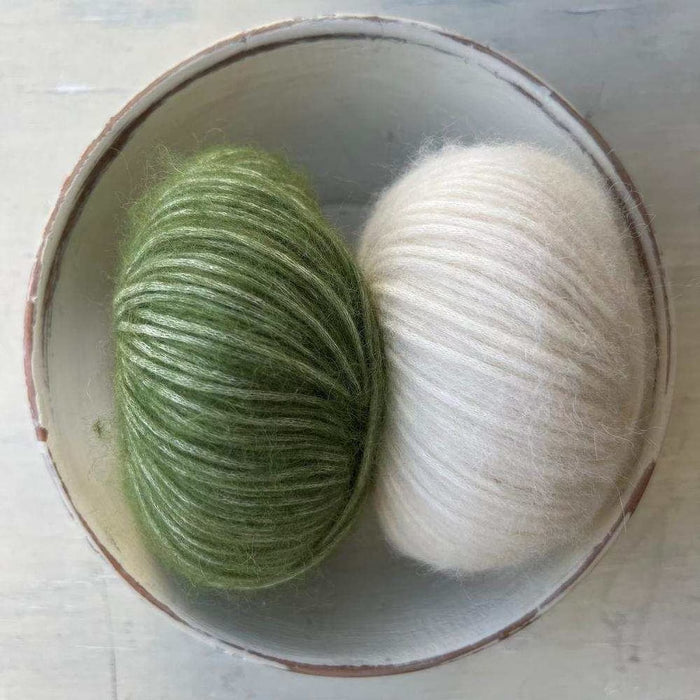 Fair Isle Beanie & Scarf Set Knit Kit-Needlecraft Kits-Wild & Woolly Yarns-Glade Green (611)-Wild & Woolly Yarns