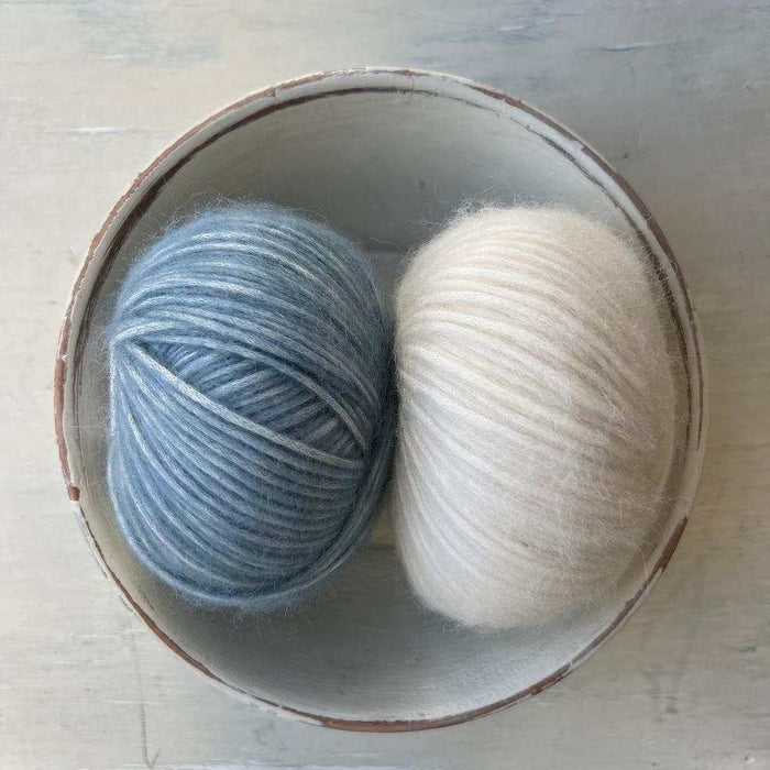 Fair Isle Beanie & Scarf Set Knit Kit-Needlecraft Kits-Wild & Woolly Yarns-Pacific Blue (612)-Wild & Woolly Yarns