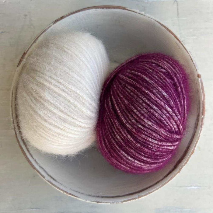 Fair Isle Beanie & Scarf Set Knit Kit-Needlecraft Kits-Wild & Woolly Yarns-Sparkling Grape (615)-Wild & Woolly Yarns