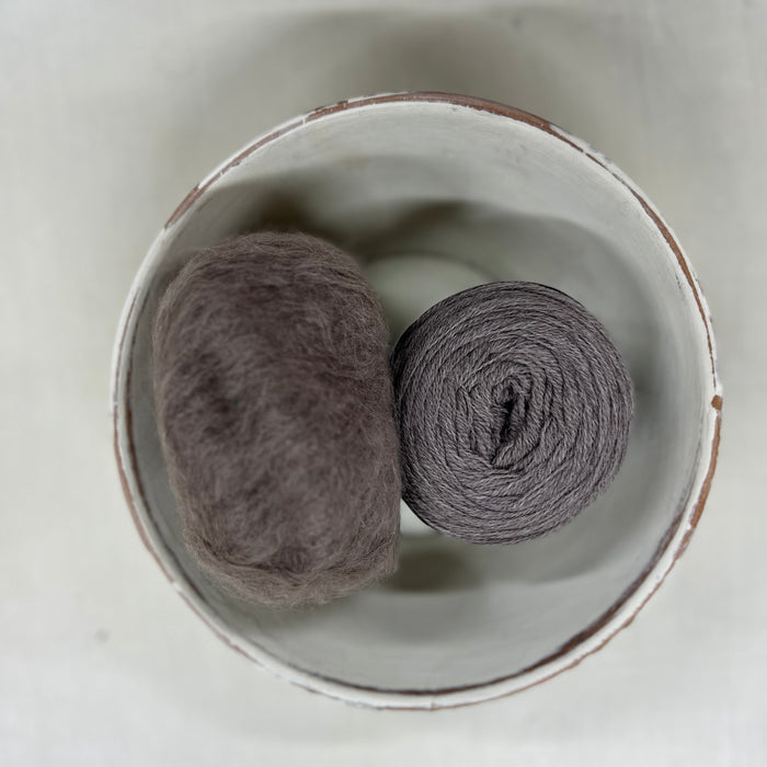 Float Relaxed Shawl Knitting Kit-Needlecraft Kits-Wild & Woolly Yarns-Black (0067)-Without Needles-Wild & Woolly Yarns