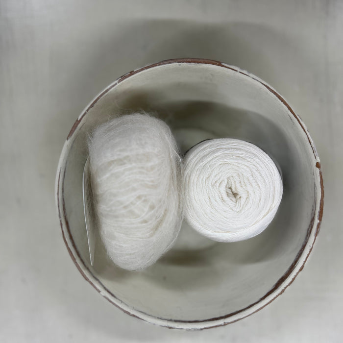 Float Relaxed Shawl Knitting Kit-Needlecraft Kits-Wild & Woolly Yarns-Black (0067)-Without Needles-Wild & Woolly Yarns