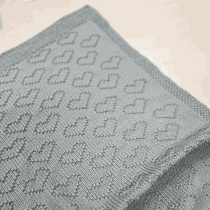 Gansey Love Pram Blanket Knit Kit-Needlecraft Kits-Wild and Woolly-White (2000)-Wild & Woolly Yarns