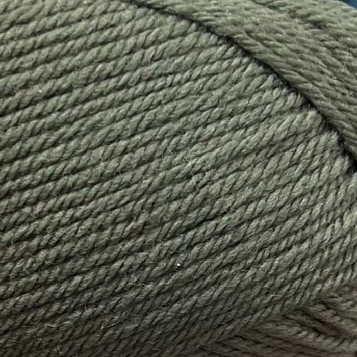 Green merino wool yarn ball for Goldie Sweater & Hat knit kit.