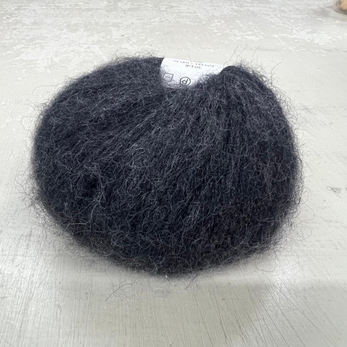 Heavenly Blanket Knit Kit-Needlecraft Kits-Wild & Woolly Yarns-Charcoal (8068)-Without Needles-Wild & Woolly Yarns