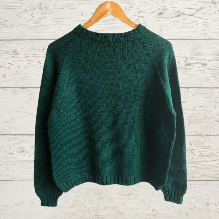His & Hers Jumper Knitting Kit – Unisex Top-Down Sweater-Needlecraft Kits-Wild & Woolly Yarns-White (2000)-Small-Wild & Woolly Yarns