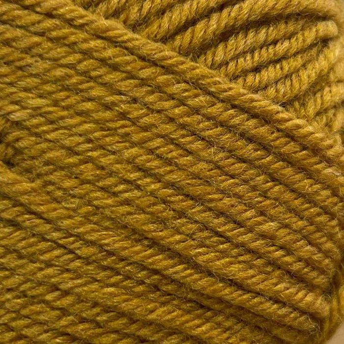 Knit & Purl Blanket Knit Kit-Needlecraft Kits-Wild & Woolly Yarns-Golden Ochre-Without Needles-Wild & Woolly Yarns