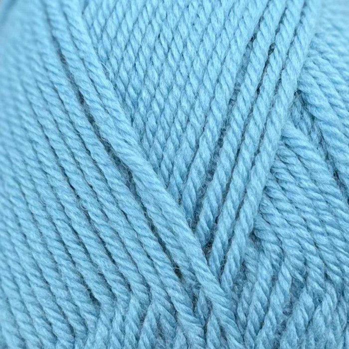 Knit & Purl Blanket Knit Kit-Needlecraft Kits-Wild & Woolly Yarns-Soft Chambray-Without Needles-Wild & Woolly Yarns