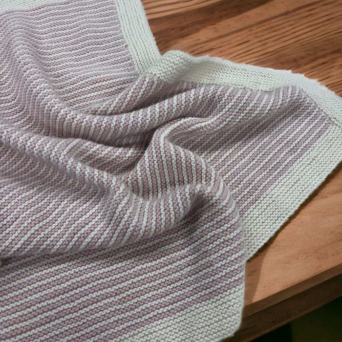 Lammermoor Baby Blanket Knit Kit-Needlecraft Kits-Wild & Woolly Yarns-Sage Meadow-Without Needles-Wild & Woolly Yarns