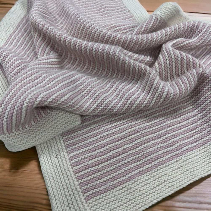 Lammermoor Baby Blanket Knit Kit-Needlecraft Kits-Wild & Woolly Yarns-Sage Meadow-Without Needles-Wild & Woolly Yarns