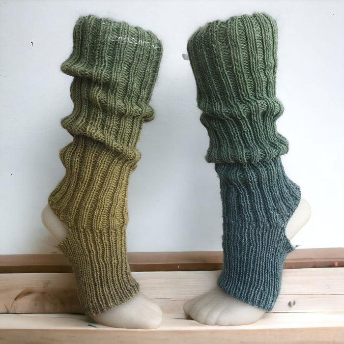 Leg Warmer Yoga Socks Knit Kit-Needlecraft Kits-Wild and Woolly Yarns