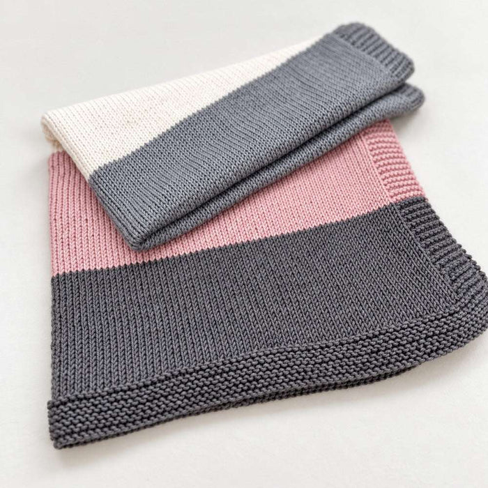 Merino Baby Blanket Knit Kit-Needlecraft Kits-Wild & Woolly Yarns-Peppermint Crisp-Without Needles-Wild & Woolly Yarns