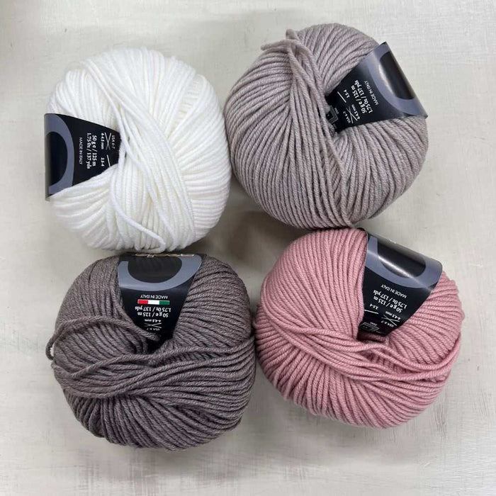 Merino Baby Blanket Knit Kit-Needlecraft Kits-Wild & Woolly Yarns-Neapolitan-Without Needles-Wild & Woolly Yarns