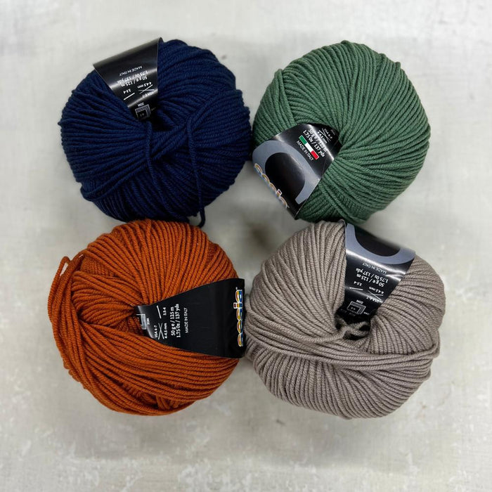 Merino Baby Blanket Knit Kit-Needlecraft Kits-Wild & Woolly Yarns-Neapolitan-Without Needles-Wild & Woolly Yarns