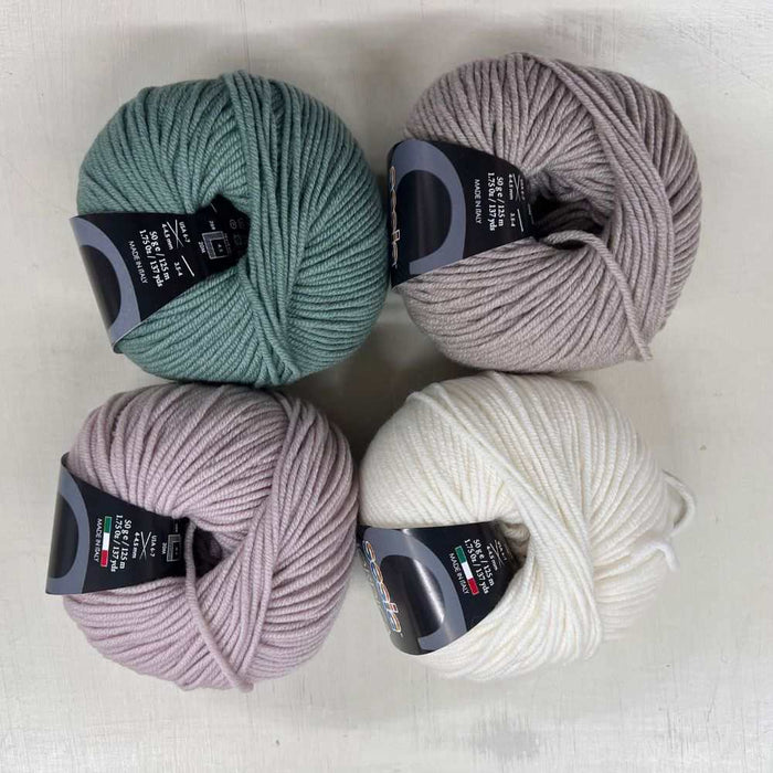 Merino Baby Blanket Knit Kit-Needlecraft Kits-Wild & Woolly Yarns-Prickly Pear-Without Needles-Wild & Woolly Yarns