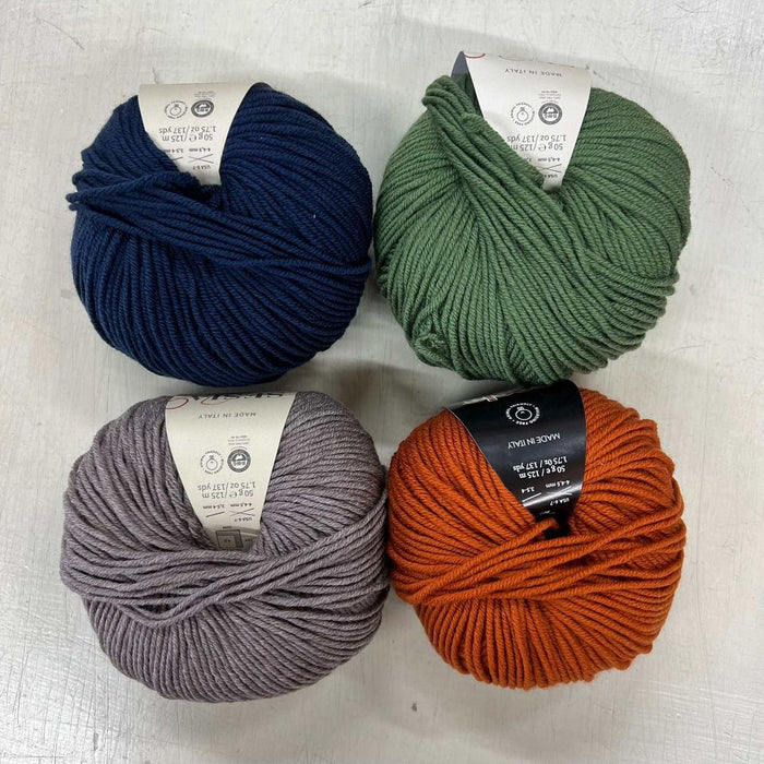 Merino Baby Blanket Knit Kit-Needlecraft Kits-Wild & Woolly Yarns-Woodland Ember-Without Needles-Wild & Woolly Yarns