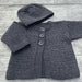 Mika Petite Cardigan & Hat Knitting Kit – NZ Merino 4ply-Needlecraft Kits-Wild & Woolly Yarns-Grey Marle (332)-0-3Mnths / 3-6Mnths-Wild & Woolly Yarns