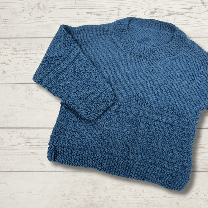 Mini Gansey Jumper Knit Kit-Needlecraft Kits-Wild and Woolly Yarns