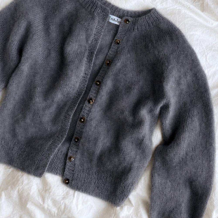 Novice Cardigan Mohair Knit Kit-Needlecraft Kits-Wild & Woolly Yarns-XS / S / M-0067-Wild & Woolly Yarns