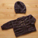 Omana Cardigan & Hat Knit Kit-Needlecraft Kits-Wild & Woolly Yarns-8008-Newborn / 3 Months-Wild & Woolly Yarns
