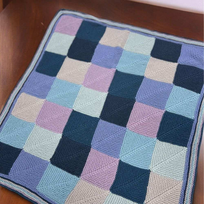Paintbox Baby Blanket Knit Kit-Needlecraft Kits-Wild and Woolly Yarns
