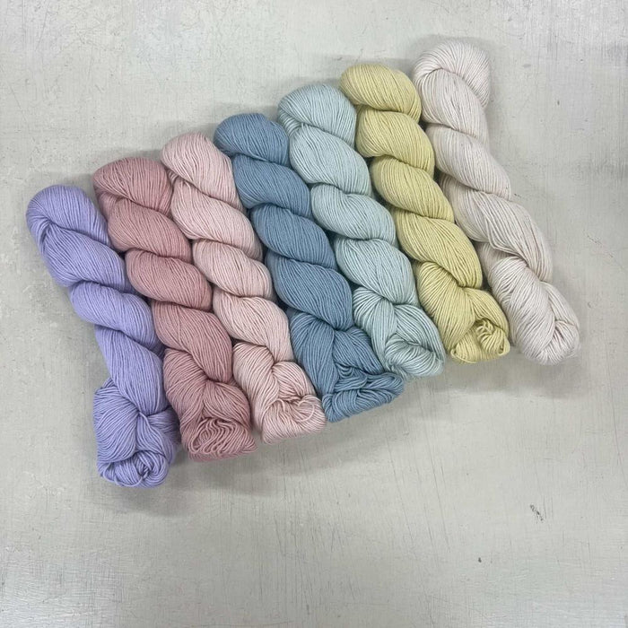 Paintbox Baby Blanket Knit Kit-Needlecraft Kits-Wild & Woolly Yarns-Duna Bright Mosaic-Without Needles-Wild & Woolly Yarns