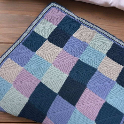 Paintbox Baby Blanket Knit Kit-Needlecraft Kits-Wild and Woolly Yarns