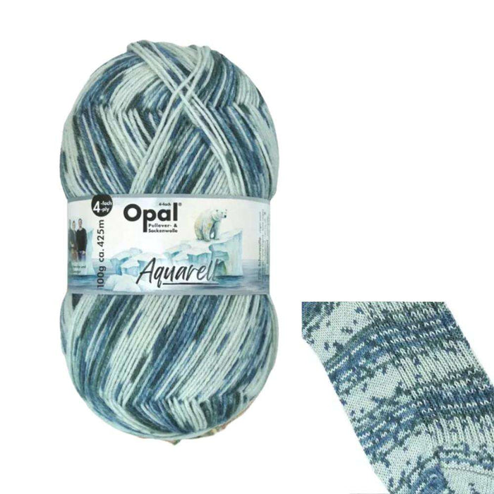 Patterned Baby & Toddler Vest Knit Kit-Needlecraft Kits-Wild & Woolly Yarns-Newborn / 3 Months / 6-9 Months / 12-18 Months-Ice Floe Dance (11532)-Wild & Woolly Yarns