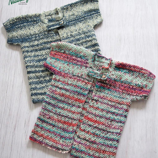 Patterned Baby & Toddler Vest Knit Kit-Needlecraft Kits-Wild & Woolly Yarns-Newborn / 3 Months / 6-9 Months / 12-18 Months-Solar Power (11530)-Wild & Woolly Yarns