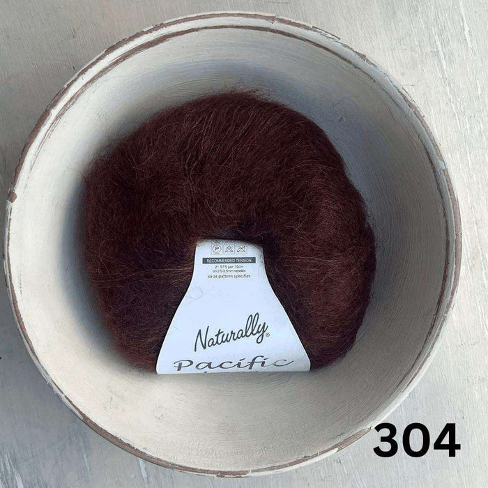 PetiteKnit Bea Blouse Knit Kit-Needlecraft Kits-Wild & Woolly Yarns-XXS/XS-Chocolate (304)-Wild & Woolly Yarns