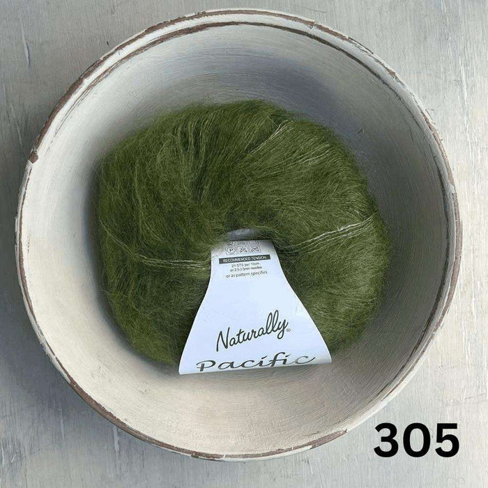 PetiteKnit Bea Blouse Knit Kit-Needlecraft Kits-Wild & Woolly Yarns-XXS/XS-Kelp (305)-Wild & Woolly Yarns
