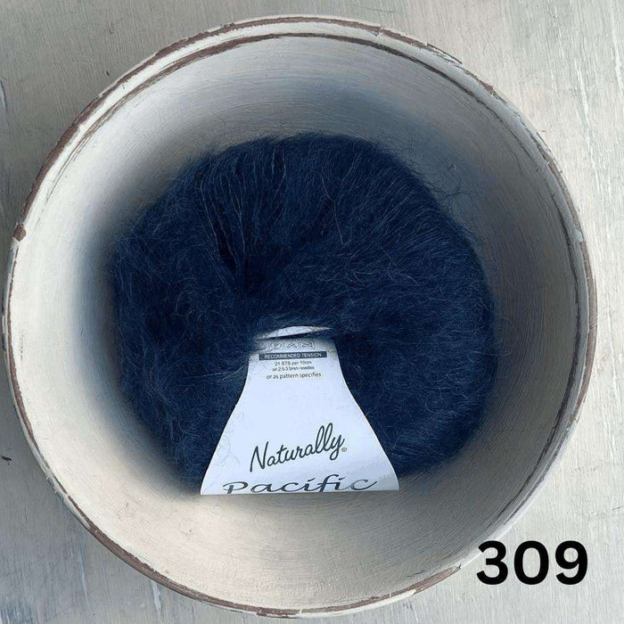 PetiteKnit Bea Blouse Knit Kit-Needlecraft Kits-Wild & Woolly Yarns-XXS/XS-Midnight Tide (309)-Wild & Woolly Yarns