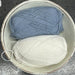 Seaside Set Knit Kit for PetiteKnit Pattern | Baby Sweater & Pants Set-Needlecraft Kits-Wild & Woolly Yarns-0-1mnths / 1-2mnths-Whipped Cream (1012) / Above The Clouds (6050)-Wild & Woolly Yarns