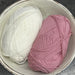 Seaside Set Knit Kit for PetiteKnit Pattern | Baby Sweater & Pants Set-Needlecraft Kits-Wild & Woolly Yarns-0-1mnths / 1-2mnths-Whipped Cream (1012) / Plastic Pink (4304)-Wild & Woolly Yarns
