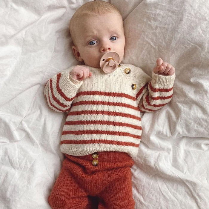 Seaside Set Knit Kit for PetiteKnit Pattern | Baby Sweater & Pants Set-Needlecraft Kits-Wild & Woolly Yarns-Wild & Woolly Yarns