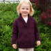 Shawl Neck Jumper for Children Knit Kit-Needlecraft Kits-Wild & Woolly Yarns-Maroon (ADTCCT2)-2yrs / 4yrs / 6yrs-Wild & Woolly Yarns