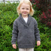 Shawl Neck Jumper for Children Knit Kit-Needlecraft Kits-Wild & Woolly Yarns-Taupe (ADTCCQ9)-2yrs / 4yrs / 6yrs-Wild & Woolly Yarns