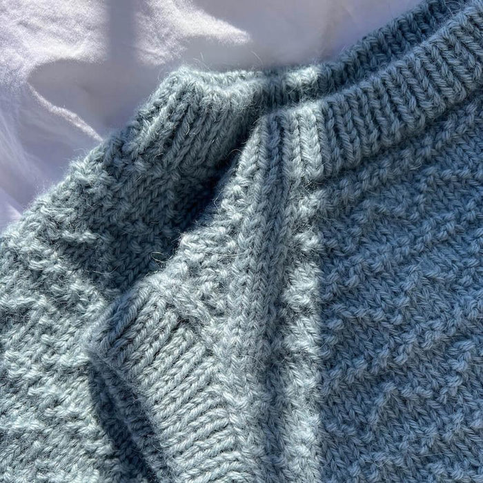 Sille Slipover Junior Knit Kit-Needlecraft Kits-Wild & Woolly Yarns-7-8 Yrs / 8-9 Yrs-White (1001)-Wild & Woolly Yarns