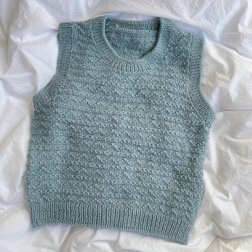 Sille Slipover Junior Knit Kit-Needlecraft Kits-Wild & Woolly Yarns-7-8 Yrs / 8-9 Yrs-White (1001)-Wild & Woolly Yarns