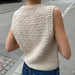 Sille Slipover Knit Kit-Needlecraft Kits-Wild & Woolly Yarns-XSmall-White (1001)-Wild & Woolly Yarns