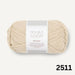Beige knitted Sille Slipover Mini vest for children from PetiteKnit x Sandnes Garn Double Sunday knitting kit