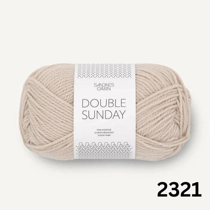 Beige Sille Slipover Mini knitted vest for children by PetiteKnit, made with Sandnes Garn Double Sunday yarn.
