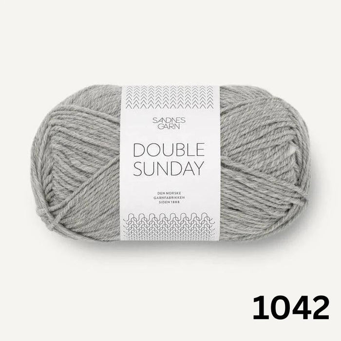 Beige Sille Slipover Mini knitted children's vest from PetiteKnit x Sandnes Garn Double Sunday kit