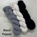 Silvana Shawl Knitting Kit-Needlecraft Kits-Wild & Woolly Yarns-Without Needles-Black Pepper-Wild & Woolly Yarns