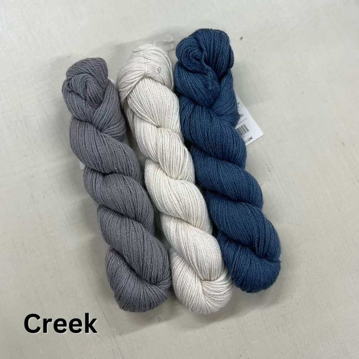 Silvana Shawl Knitting Kit-Needlecraft Kits-Wild & Woolly Yarns-Without Needles-Creek-Wild & Woolly Yarns